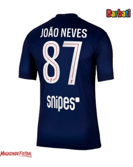 Paris Saint-Germain Joao Neves #87 Tricou Fotbal Replică 2025-26 Barbati Acasa Paris Saint-Germain Joao Neves #87 Tricou Fotbal Replică 2025-26 Barbati Acasa